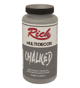 Rich Multi Decor Chalked Akrilik Boya 500 cc. 4576 İS SİYAHI 