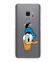 Samsung Galaxy S9  Kamera Korumalı Kapak Donald Duck Tasarımlı  Şeffaf  Kılıf