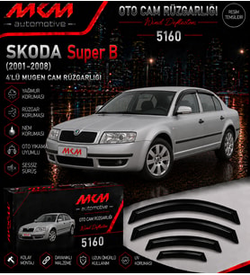 Skoda SUPER B (2001-2008) 4'lü Mugen Cam Rüzgarlığı