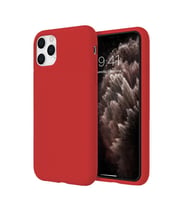 Apple iPhone 11 Pro İnce Mat Silikon Kılıf Kırmızı