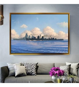 Altın Çerçeveli dekoratif tablo l376 (Gold)