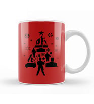 Home Alone Christmas Tree Silhouette Kupa Bardak Porselen