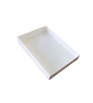 Asetat Kapaklı Karton Yasin Ve Tespih Kutusu 10.5X14.5X2(25 Adet)  Beyaz