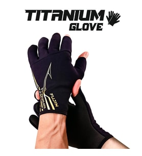 Fujin Pro Angler S24 Titanium Gloves Black Gold M/L