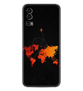 General Mobile GM 23 Kılıf Silikon Desen Özel Seri İz Bırakan Uçak 1778