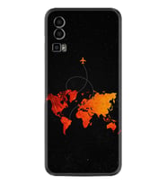 General Mobile GM 23 Kılıf Silikon Desen Özel Seri İz Bırakan Uçak 1778