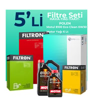 Filtron Audi Q5 40 TDi Filtre Bakım Seti Motul Motor Yağlı (2021-2024) 5 Li