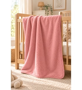 Wellsoft Bebek Çocuk Battaniyesi 100x150cm Çift Taraflı Kundak Puset Örtüsü