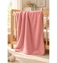 Wellsoft Bebek Çocuk Battaniyesi 100x150cm Çift Taraflı Kundak Puset Örtüsü