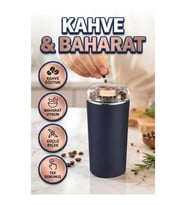 Paslanmaz Çelik Kahve ve Baharat Öğütücü 200W Kahve Değirmeni