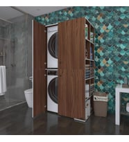 Kenzlife çamaşır-kurutma makinesi dolabı kapaklı fedyenka cvz 180*090*60 banyo arkalıksız (Karışık)