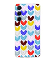 PrintiFy Samsung Galaxy A54 ile Uyumlu Water Color 1  Kamera Korumalı Şeffaf  Kılıf