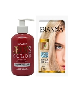 Acacia Saç Boyası Pamuk Şekeri Pembe 250 Ml + Bianna Açıcı