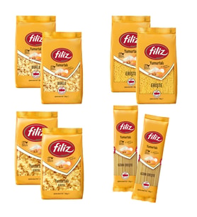 Filiz Yumurtalı Makarna 350 gr 8 li Karma Paket