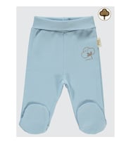 Civil Baby Bebek Organik Patikli Tek Alt 0-6 Ay Pembe (Mavi)