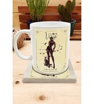 Burçlar/Başak Burcu Set 8 - Standart Kupa-Taş Bardak Altlığı 1
