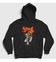 Presmono Unisex Siyah Tarot Ghost Kapüşonlu Sweatshirt 52538tt