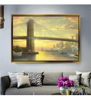Altın Çerçeveli dekoratif tablo a1916 (Gold)