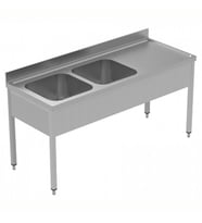 Electrolux Professional 2 Evyeli Tezgah, Evyeler 600x500 Mm, Damlalığı Sağda - 1800 Mm, Plus GLG1826DXE