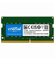 CRUCIAL 16GB DDR4 3200MHZ CL22 Notebook Ram Kutusuz CB16GS3200E.C8FT