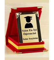 Yılın En İyi Öğrencisi Plaketi - Mezuniyet Plaketi ( Mini Plaket )