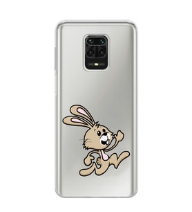 Xiaomi Redmi Note 9S - Redmi Note 9 PRO Uyumlu Tavşan Tasarımlı Şeffaf Telefon Kılıfı