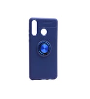 Huawei P30 Lite Uyumlu Kılıf Zore Ravel Silikon Kapak (Mavi)