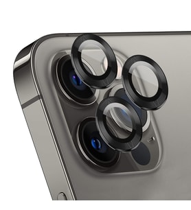 Microsonic Apple iPhone 15 Pro Tekli Kamera Lens Koruma Camı Siyah (Siyah)