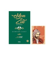 Mem U Zin Kürtçe - Türkçe Özel Baskı Seti - Ciltli - Büyük Boy (Krem)