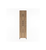 Hyperion Dolap 5 Raflı 3 Çekmeceli 4 Kapaklı 60x44x243 Çam-Çam