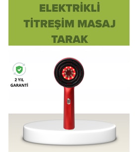 Elektrikli Titreşim Masaj Tarak Kırmızı Işık Terapi