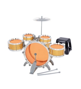 Nessiworld 1080080 Eccho, Davul Set - Jazz Drum / 5 adet Davul, Zil ve Tabure / +3 yaş