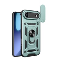 Apple İphone 17 Air Pars Lens Yüzüklü Silikon - Yeşil