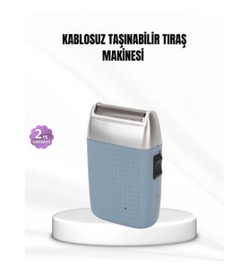 Mey İthalat® Taşınabilir Şarjlı Tıraş Makinesi – Kuru Kullanım, Özel Sakal Başlıkları