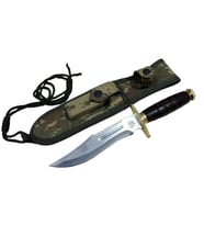 T.c. Standart Komando Bıçağı 30 Cm - Tırtıklı, Kamuflaj Kılıflı
