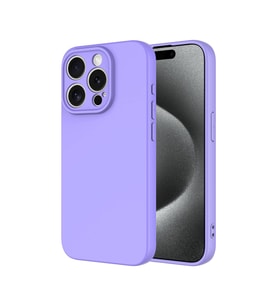 Iphone 16 Pro Uyumlu Kılıf Lansman Silikon Ve Esnek (Lila)