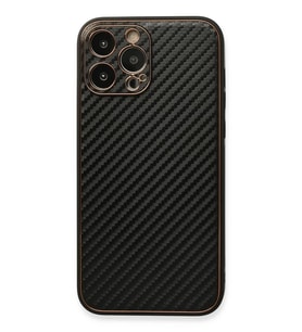 Newface Apple iPhone 13 Pro Kılıf Coco Karbon Silikon - Siyah