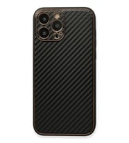 Newface Apple iPhone 13 Pro Kılıf Coco Karbon Silikon - Siyah