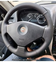 Fiat Palio Albea Araca Özgü Dikmeli Direksiyon Kılıfı NOKTA DÜZ SİYAH İP (Karışık)