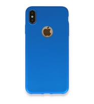 iPhone Xs Max Kılıf First Silikon - Mavi