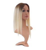 Kahverengi / Beyaz Platin Ombreli Baby Taban Tepelik / 10x12cm