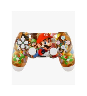 Playstation Dual-Shock 4 Uyumlu MARİO Desenli Ps4 Oyun Kolu Pc + Ps4 + 1.5 MT KABLO HEDİYE