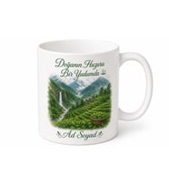 Rize Kalkandere Çağlayan Şelalesi Karadeniz Çay Kırsal Yaşam Baskılı Porselen Kupa Hediye