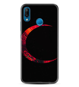 Huawei P20 Lite Mate 10 20 Lite Pro P40 Lite KılıfDesemli Silikon Red Moons 1747