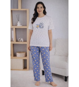 Kadın 905-10 Kısa Kol Oslo Pijama Takımı
