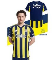 Fenerbahçe Orijinal Lisanslı 2025/26 Çubuklu Yeni Sezon Forma (Sarı-Lacivert)