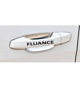 Fluance Kapı Kolu ve Jant sticker seti 8 adet yazı 386