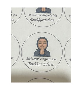 Yuvarlak Sticker Etiket 4x4 Cm 96 Adet