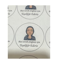 Yuvarlak Sticker Etiket 4x4 Cm 96 Adet