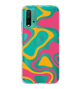Xiaomi Poco M3 Uyumlu Kapak Renkli Desen Tasarımlı Şeffaf Silikon Kılıf